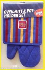 OFFICIAL-AFL-MELBOURNE-DEMONS-Oven-Glove/Pot-Holder-Set