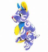 SOFT-TOY-KANGAROO-BRIGHT-PURPLE-SWIRLS-MODERN-CA-AUSTRALIA-26-cm-NEW