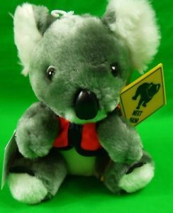 16-CM-KOALA-SOFT-TOY-WITH-WILDLIFE-SIGN-AND-SAFETY-JACKET-SPECIAL-BARGAIN-NEW