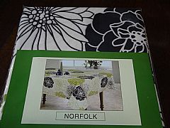 NORFOLK-TABLECLOTH-3-SIZES-STUNNING-FLORAL-BLACK-LIME-AND-CREAM-BACKGROUND