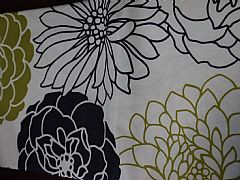 NORFOLK TABLECLOTH 3 SIZES STUNNING FLORAL BLACK LIME AND CREAM BACKGROUND