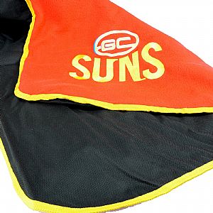 OFFICIAL NRL GOLD COAST SUNS POLAR FLEECE PICNIC RUG